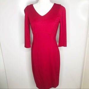 Antonio Melani classic red fitted dress